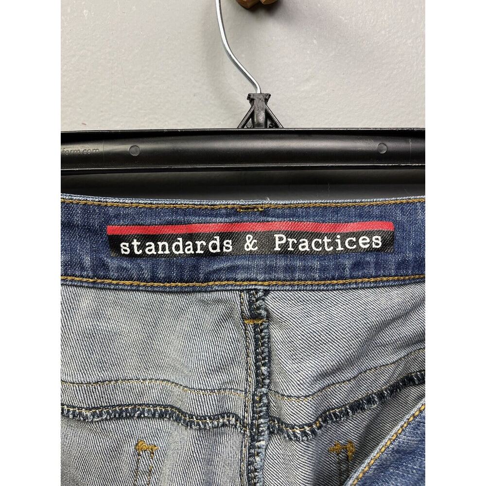 Standard & Practices Patchwork Denim Jeans Womens… - image 4